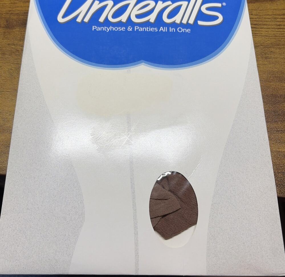 NOS Vintage Underalls Pantyhose Size C-D Nude Panty & Legs Sandalfoot D901-119